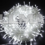 Гирлянда 500 Led 30 м холодный свет белый кабель
